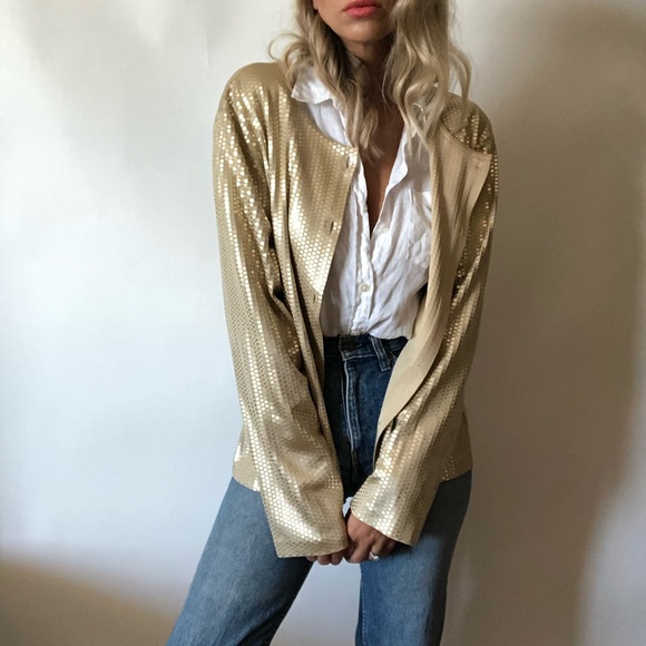 St. John Tops - {St. John} silky sequin blouse